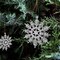 36 Pack Silver Glitter Christmas Snowflake Ornaments - 4 Inch (Silver)